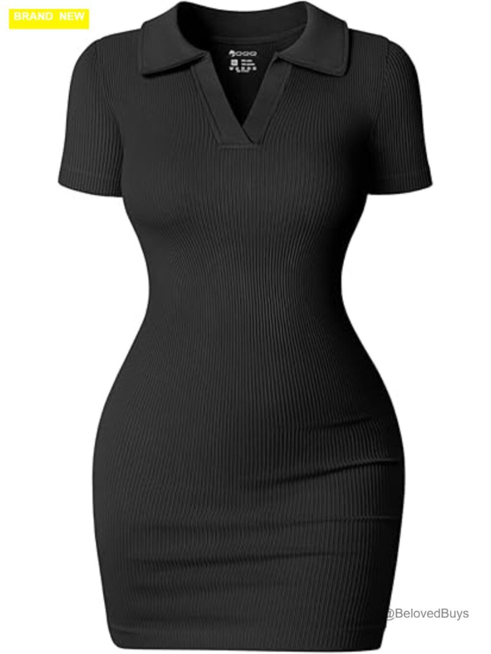 Sexy Ribbed Bodycon Mini Dress with Tummy Control